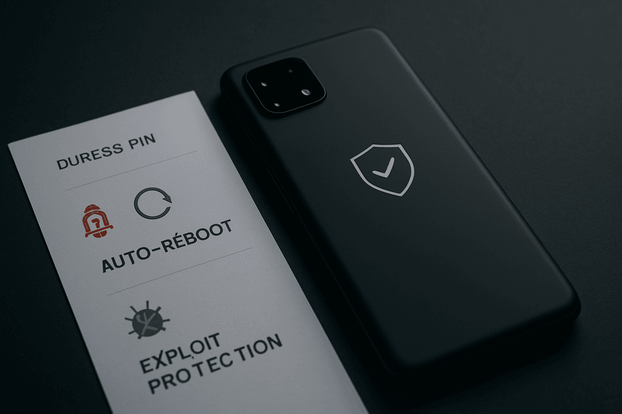 GrapheneOS Sicherheitsfeatures im Detail: Duress-PIN, Auto-Reboot und Exploit Protection