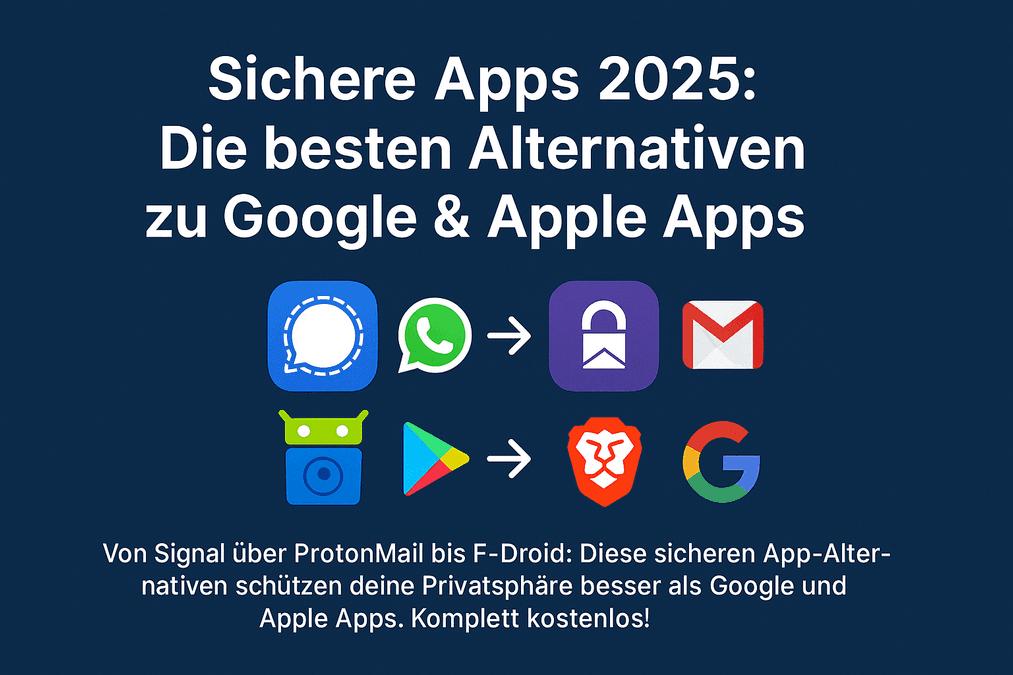 Sichere Apps 2025: Die besten Alternativen zu Google & Apple Apps