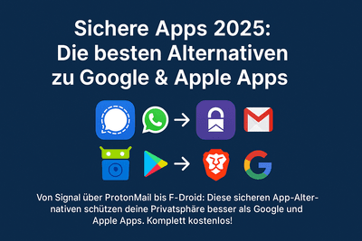 Sichere Apps 2025: Die besten Alternativen zu Google & Apple Apps